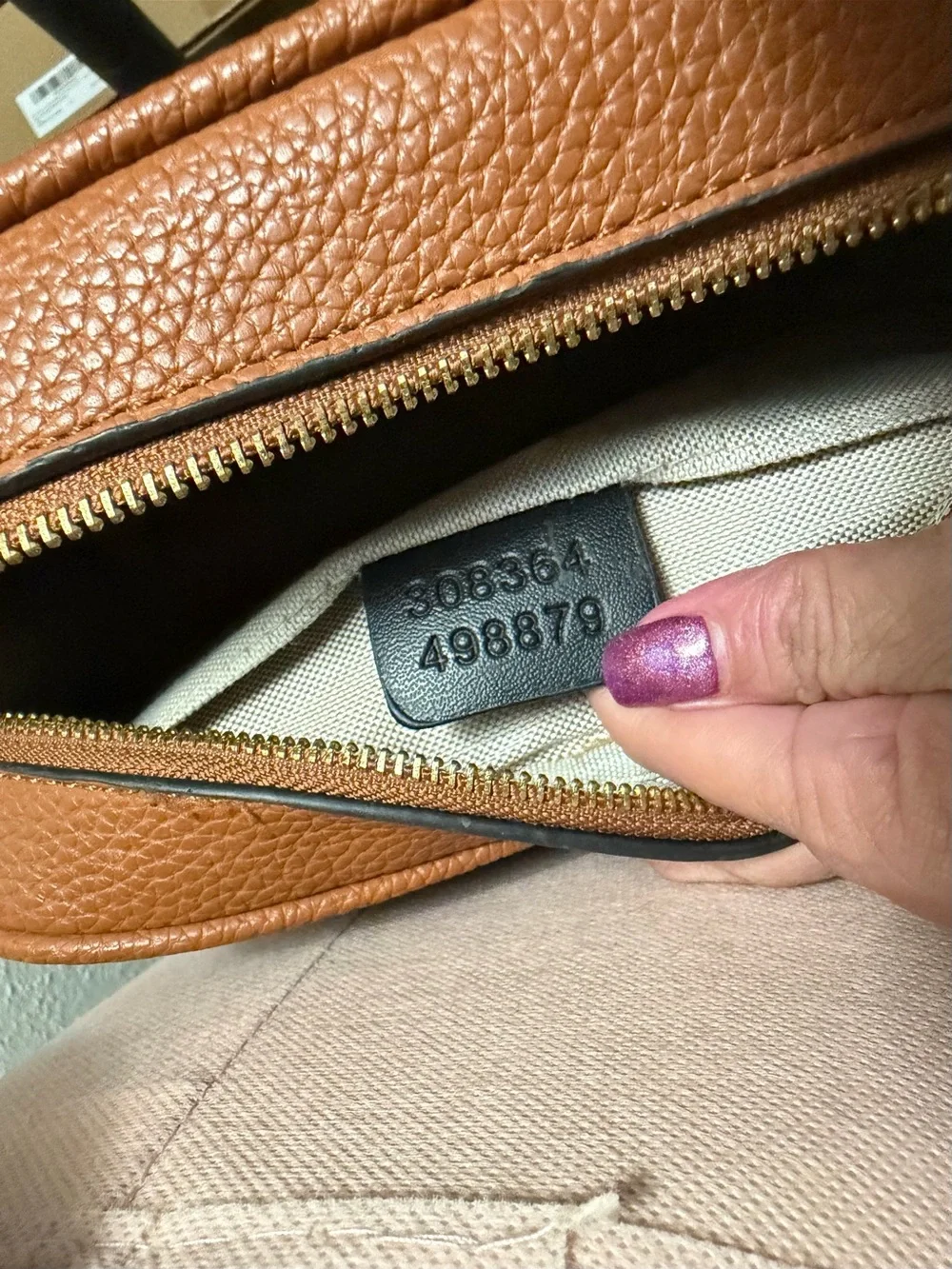 Gucci SoHo Disco Pebbled Leather Crossbody Bag
